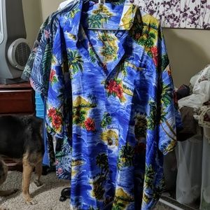 Fun Bahamas themed button-up shirt 3XL
